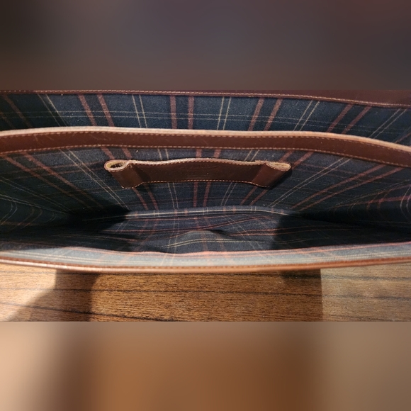 Dunhill Brown and Black Leather Briefcase - Picture 3 of 8